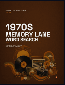 1970s Memory Lane Word Search cover
