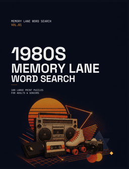 1980s Memory Lane Word Search cover
